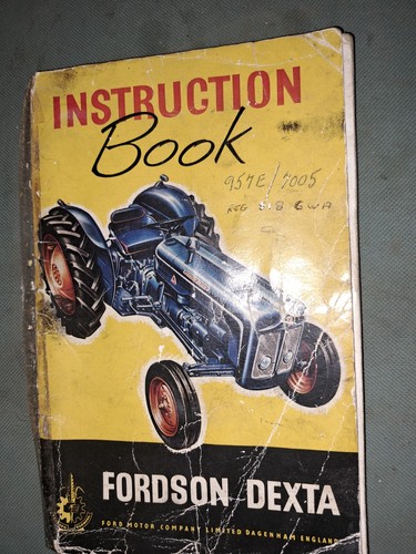 Fordson dexta instruction - instruction, book