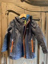 Boys Grey Regatta Waterproof Jacket Age 3-4 Years