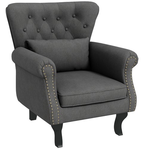 Homcom wingback armchair - homcom,