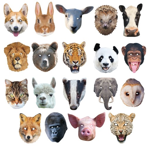 Animal masks card party - masks,