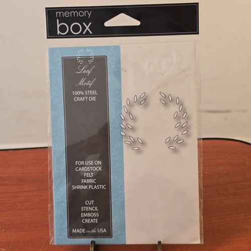 Memory box leaf motif steel - memory,