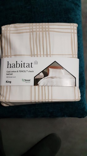 Habitat stripe bedset king - stripe,