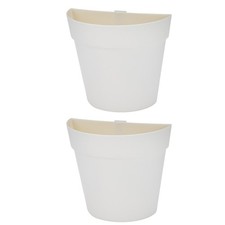 2PCS Plastic Hydroponic Flowerpots Creative Wall Bonsai Planter Wall-mounted Pot