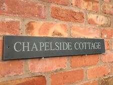 SMOOTH SURFACE QUALITY SLATE HOUSE SIGNS 600 X 100MM ANY HOUSE NAME