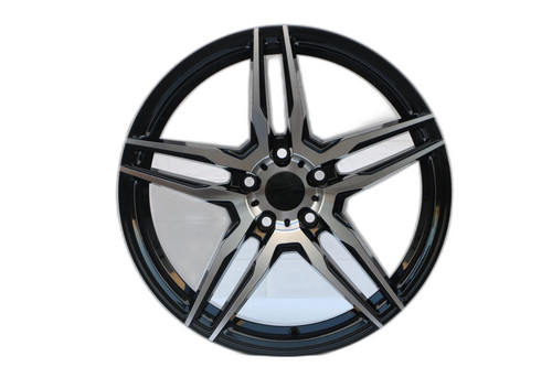 17x7 black machined - 17x7.5, face