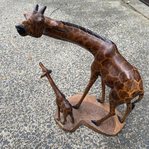 Large hand carved wooden - hand,