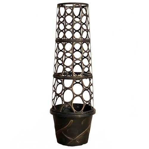 Tower pot flower planter with - flower,