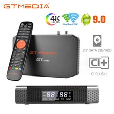 8K Android TV Streaming Box DVB-T2 Sat Receiver WIFI Bluetooth CI+ HDD Player