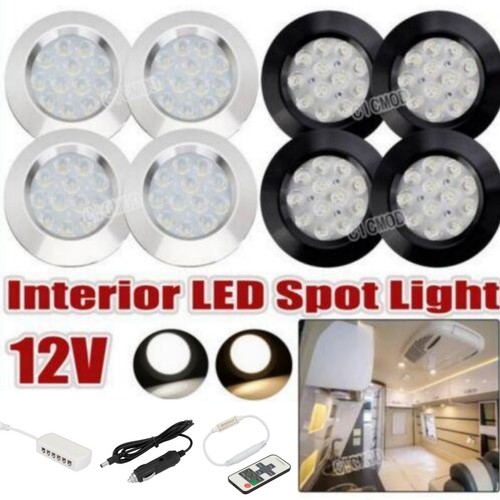 12x 12v led downlight - led,