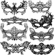 8 Pcs Masquerade Masks for