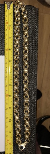 Very heavy solid 9ct yellow - solid,