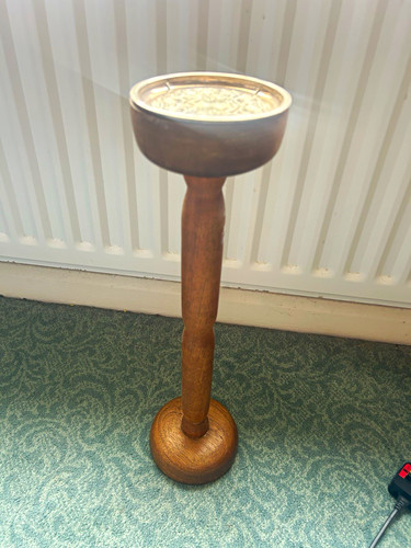 Floor standing wooden ashtray - standing,