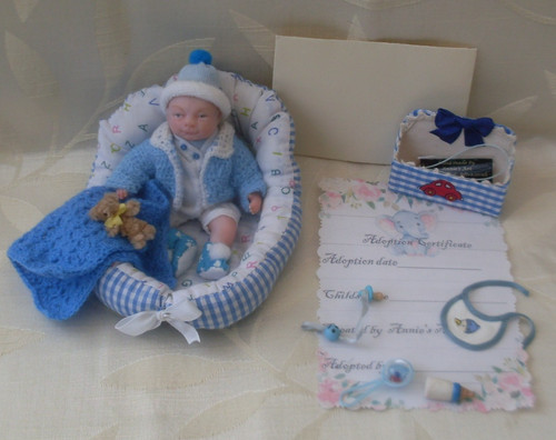 Ooak inch baby boy doll - ooak,