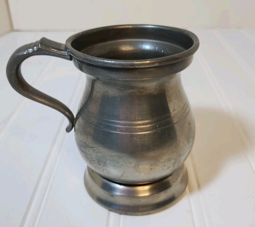 Victorian pewter pint - pewter, 1/2