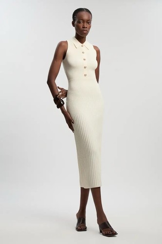 Karen millen rib knit - rib, military