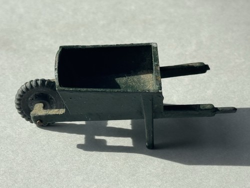 Vintage metal wheelbarrow - vintage,