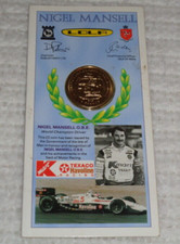 Nigel Mansell 2 Pounds Pobjoy Mint Racing Original Coin on Card Limited Edition