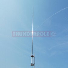 Thunderpole 5/8 Wave | CB Radio Aerial AM/FM/SSB Silver Rod Type Base Antenna
