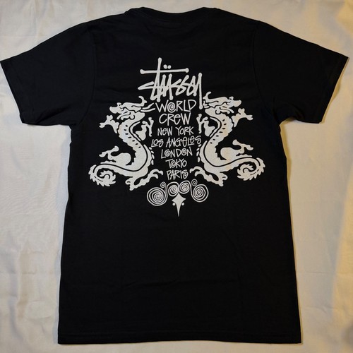 Stussy black double dragon - stussy,