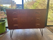 Vintage  G Plan Chest Of Drawers Sideboard Teak Mid Century Hairpin legs Del Ava