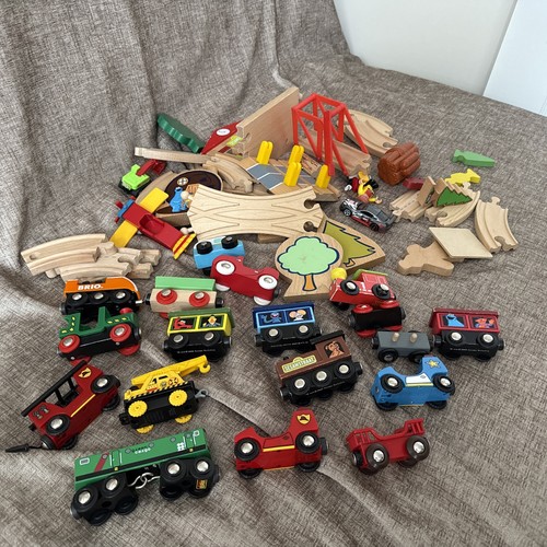 Wooden train track set some - train,