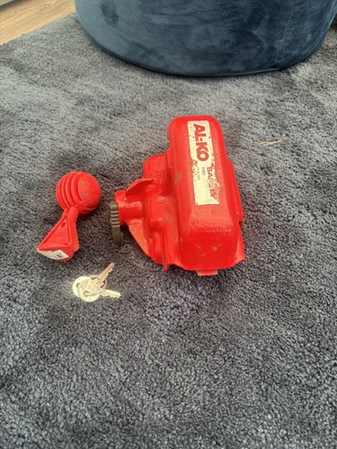 Caravan hitch lock with - al-ko,