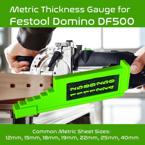 Metric thickness gauge for the - metric,