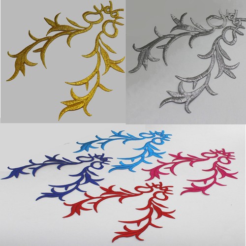 Embroidery iron sew patch - embroidery, on