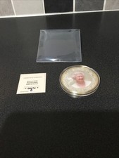 Collectors Coin Queen Elizabeth Golden Jubilee Silver Plated 2018 Windsor + COA