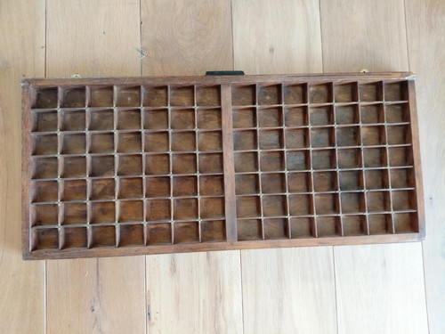 Printer tray antique wooden - tray,