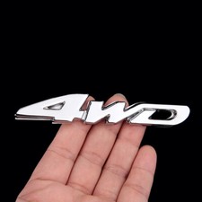 3D Chrome 4WD Emblem Badge 4 x