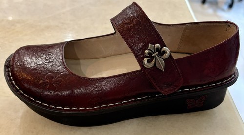 Alegria burgundy tooled - burgundy,