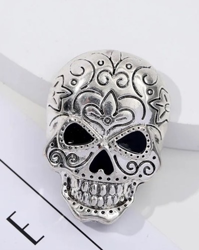 Large candy skull gothic biker - large,