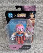 DC Comics x Sonic the Hedgehog Action Figure Amy as Wonder Woman 6cm Jakks New