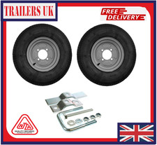 2X 500x10 Inch 115mm pcd Erde 142 or 143, Daxara 147 or 148 Wheel with Carrier