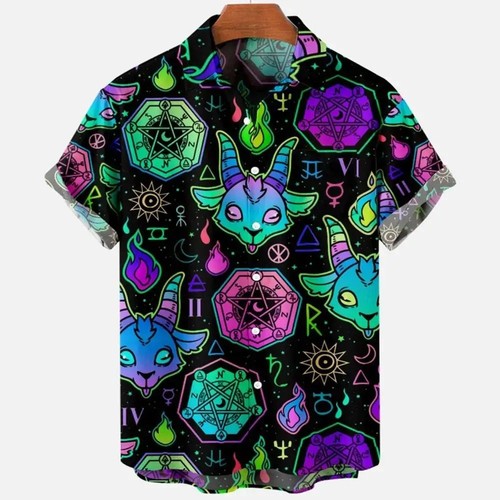 Mens button down - button, neon
