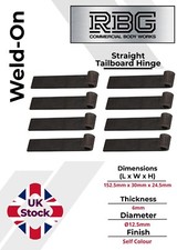 8x Trailer Straight Hinge Weld on Self Colour Tailgate Truck Tipper Trailer Drop