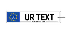Personalised GB Custom Number Plate Car Air Freshener