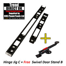 BRAND NEW TREND 2 PART ROUTER SKELETON HINGE JIG H/JIG/C + DOOR LIFTER D/LIFT/B