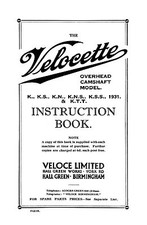 (1398) 1931 Velocette K KS KN