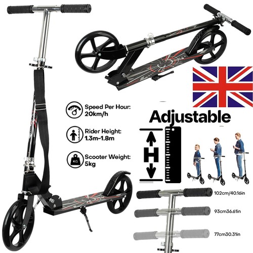 Foldable big wheel scooter - big,