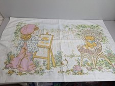 Sarah Kay Vintage Pillowcase 1970s/ 1980s Double Sided Design