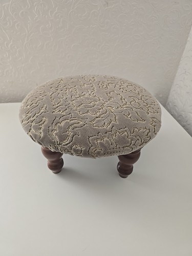 Footstool round light green - light,