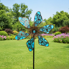Metal Butterfly Wind Spinner