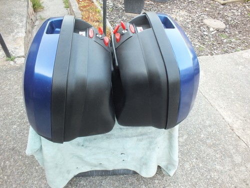 Givi v35 panniers blue - panniers,