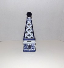 Vtg Bombay Blue White