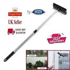 TELESCOPIC EXTENDABLE WINDOW CLEANER LIGHTWEIGHT POLE BRUSH SPONGE SQUEEGEE