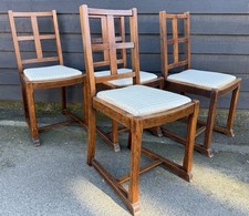 Set Of Four Arts & Crafts Oak