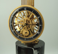 Rare large swinging Pendulum Skeleton Mantel clock