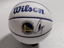 Stephen Curry Signed Autographed MINI logo Basketball Golden State Warriors COA